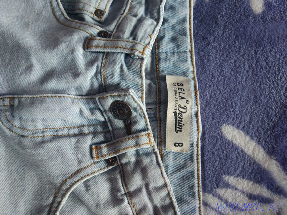 2пары джинс на мальчика 7 лет Светлые и синие за 1500 Петропавловск - изображение 3