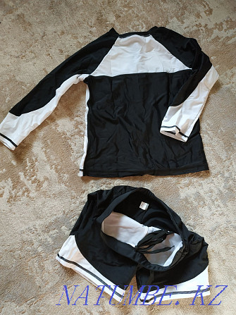 Boys swimsuit, rash guard shorts with long sleeves Almaty - photo 2