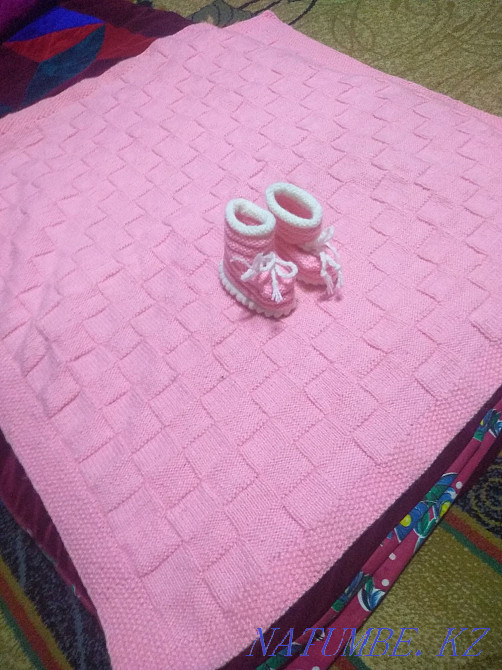 Продам вязаный плед Кызылорда - изображение 1