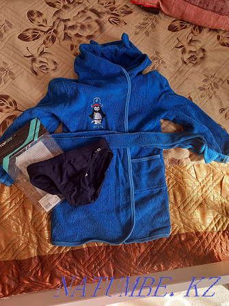 Bathrobe after swimming + swimming trunks Ust-Kamenogorsk - photo 1