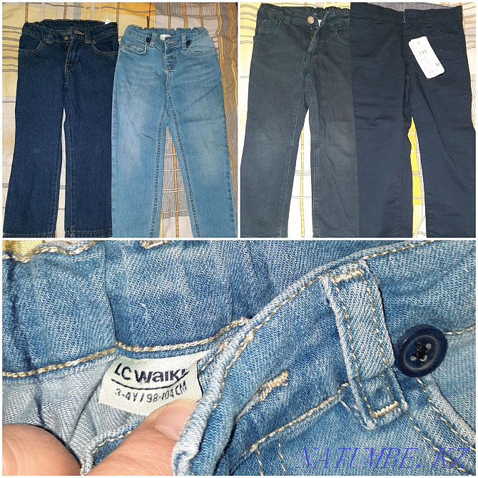 I will sell used jeans, for 2000tg, blue jeans with a label new price 3000tg Ekibastuz - photo 1