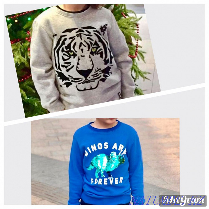Cool H&M sweatshirts for a boy 6-8 years old Almaty - photo 1
