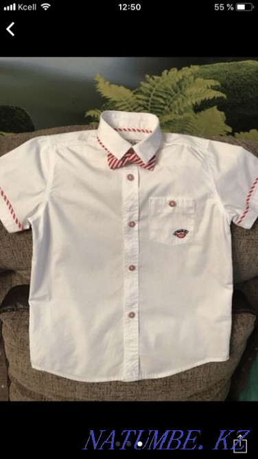 Elegant shirt for a boy with a bow tie 4-5 years Karagandy - photo 1