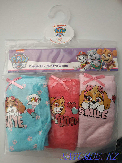 Трусики для девочки Paw Patrol Щенячий патруль комплект 3 шт. Жумыскер - изображение 1