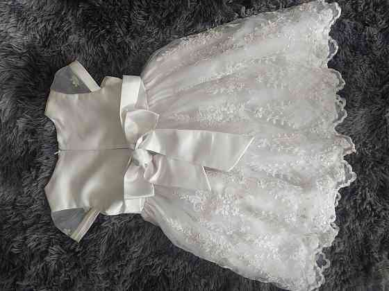 Продам детское белое платье  Қарағанды