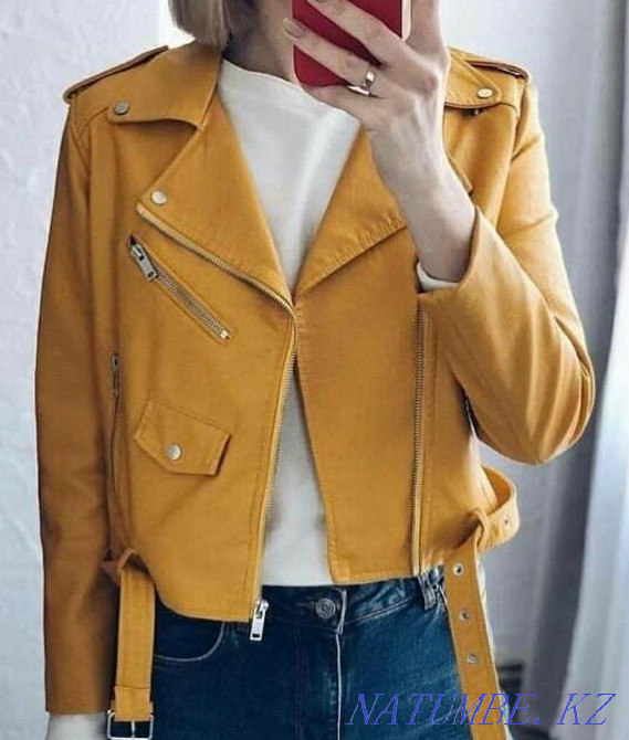 I will sell a yellow leather jacket TORG! Pavlodar - photo 1