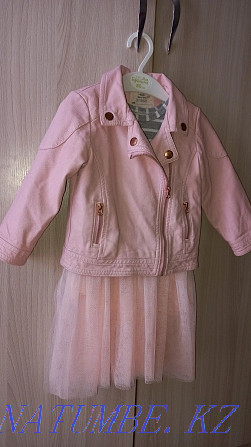 Leather jacket for a girl 1-2 years old in excellent condition Нуркен - photo 2