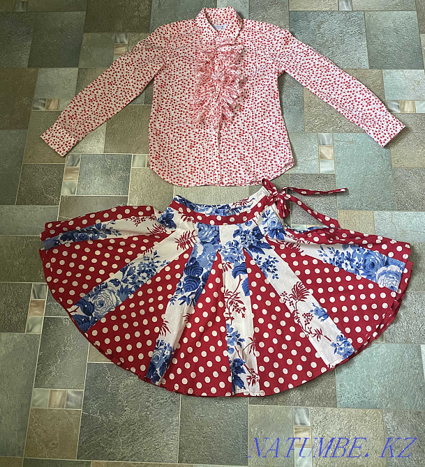 Люкс блузка мен юбка жиынтығы ағылшын бренді  Ақтөбе  - изображение 1