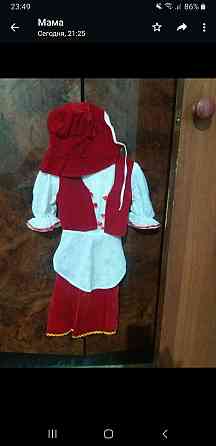 Новогодний костюм для девочки красная шапочка Astana