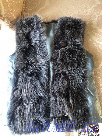 Leather jacket with fur vest  - photo 2