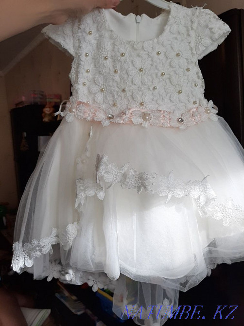 Готовый наряд для девочки.Платье и туфли на 1-2 года Караганда - изображение 2