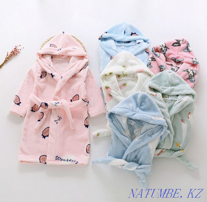 Fleece baby bathrobes Almaty - photo 2