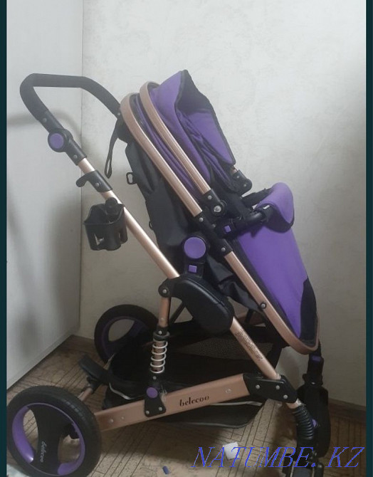 Срочно продам коляску Belecoo в отличном состояния Алматы - изображение 3
