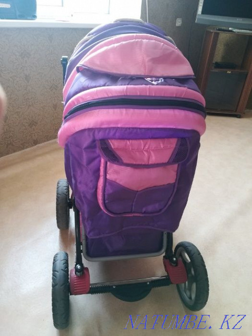 Коляска Зима -Лето супер прочная продам, колеса большие Астана - изображение 6