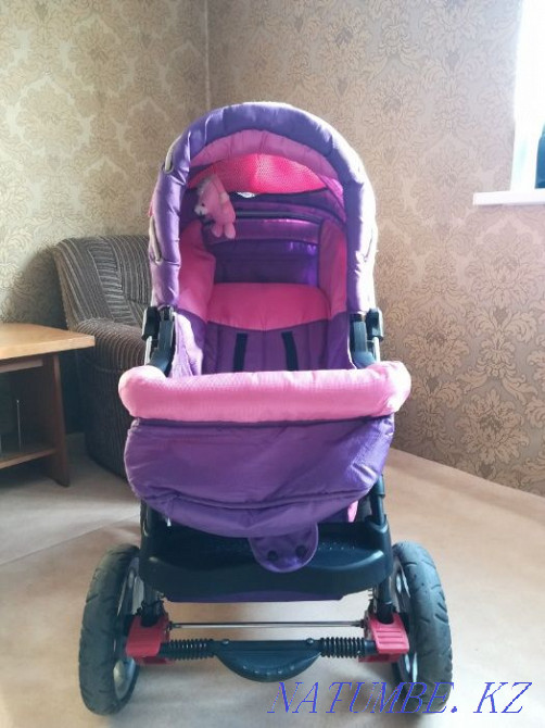 Коляска Зима -Лето супер прочная продам, колеса большие Астана - изображение 8