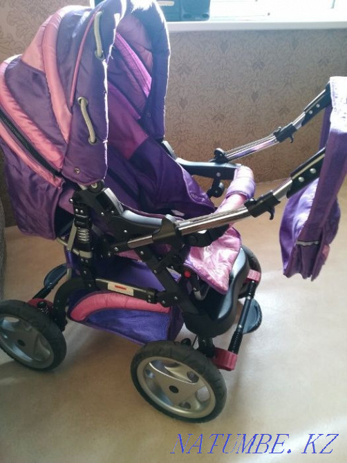 Коляска Зима -Лето супер прочная продам, колеса большие Астана - изображение 7