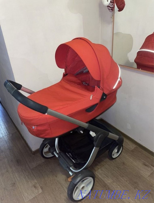stroller stokke crusi red 2 in 1 Almaty - photo 4