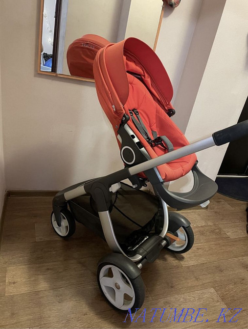 stroller stokke crusi red 2 in 1 Almaty - photo 5