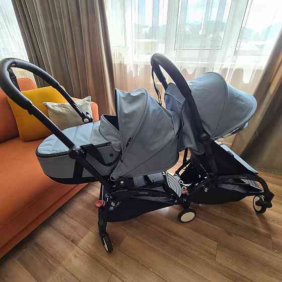 Babyzen Yoyo2 и Bassinet Connect Aqua коляска для двойни или погодок Almaty