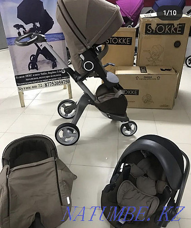 Stokke xplory v4 3in1 stroller original in good condition Almaty - photo 1
