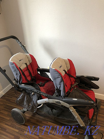 Stroller, Italy Cam Twin Pulsar. for twins and weather Almaty - photo 3