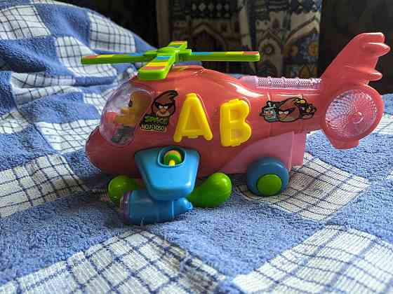 Игрушечный вертолет Angry Birds на батарейках подарок ребенку Shymkent