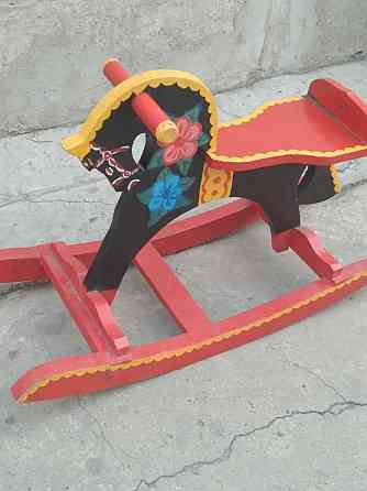 Деревянная детская лошадка Семей
