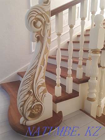 Staircase made of beech.oak.ash.pine wood Мангистау - photo 1