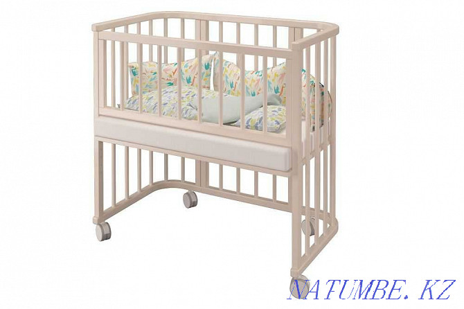 Приставная кроватка Эстель 5 в 1+матрас, детская кровать манеж Алматы Актобе - изображение 2