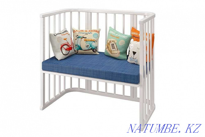 Приставная кроватка Эстель 5 в 1+матрас, детская кровать манеж Алматы Актобе - изображение 4