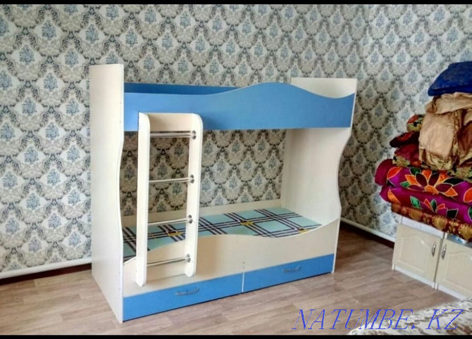 Кровать детская двухъярусная двухярусная новая манеж Акбулак - изображение 2