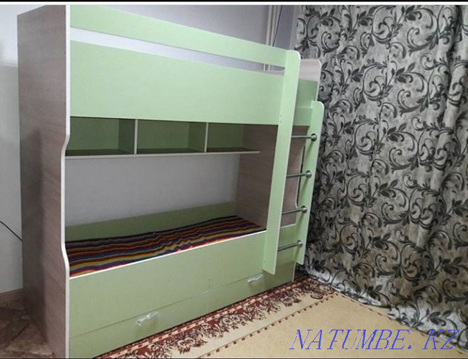 Кровать детская двухъярусная двухярусная новая манеж Акбулак - изображение 5