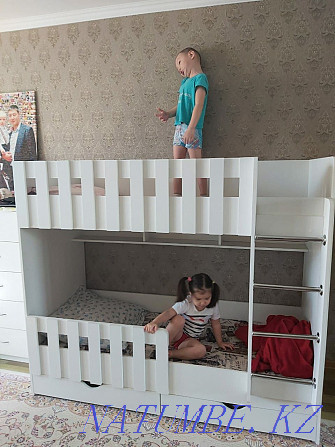 Кровать детская двухъярусная двухярусная новая манеж Акбулак - изображение 6