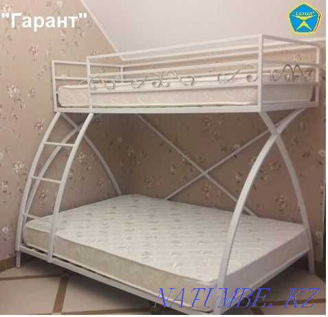Bunk metal bed (bunk). Installment Caspi. Almaty - photo 2