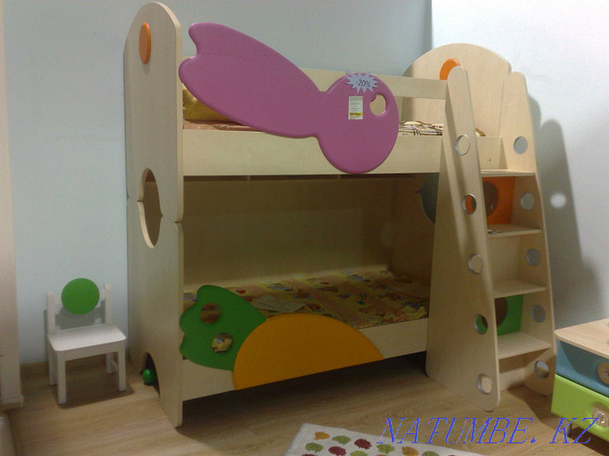 Two-tier children's bed modular 