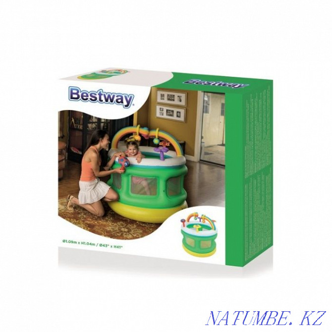 Inflatable play center "Manege" from 1 year old 109x104 cm, Bestway 52221 Astana - photo 7