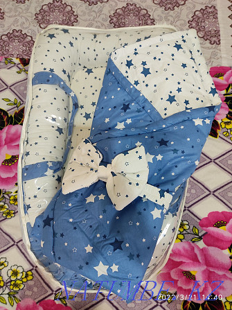 Baby crib + mattress + pillows for sale. Nur-Sultan Aqtau - photo 3