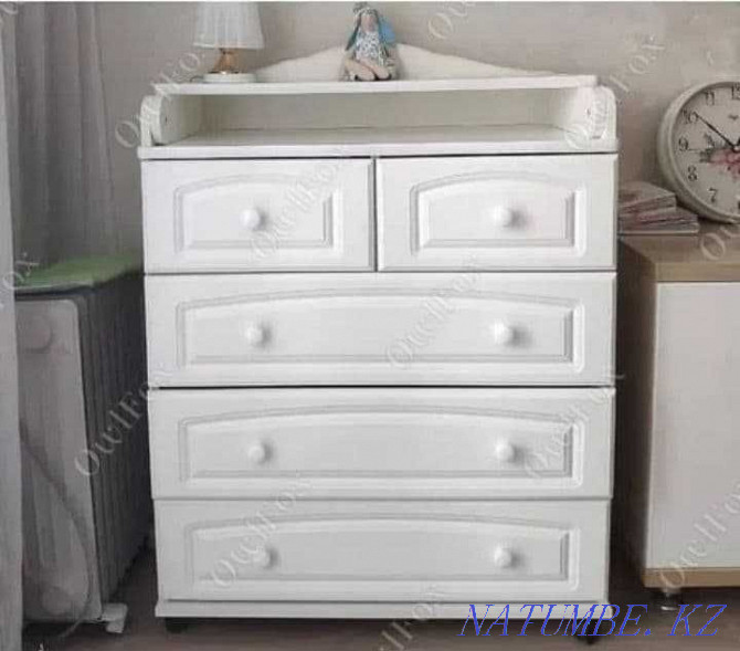 Changing table dresser Masha 5 children's chest of drawers Almaty + delivery Aqtobe - photo 1