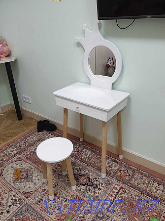 Dressing table with a mirror children's sofa closet coupe nightstand Almaty - photo 6