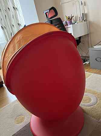 Кресло Ikea цвет красный 