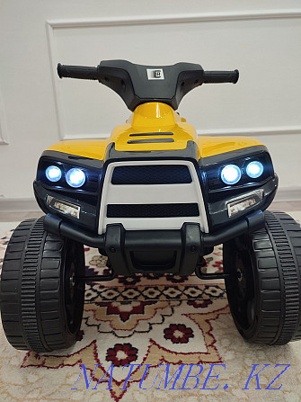 Электромобиль Квадроцикл детский, свет, звук, мелодии, Шаинского•City Атырау - изображение 1