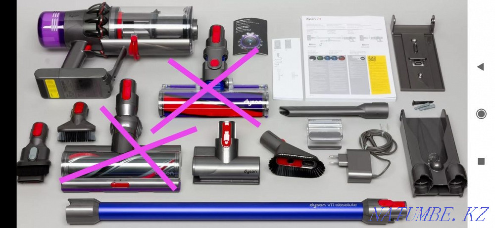 Комплектующие к пылесосу Dyson v10 или v11 Астана - изображение 1