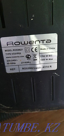 Rowenta vacuum cleaner for sale Жанатурмыс - photo 2