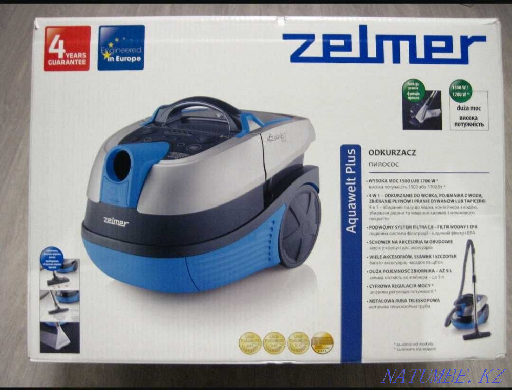 Моющий Пылесос Zelmer 1700w Усть-Каменогорск - изображение 1