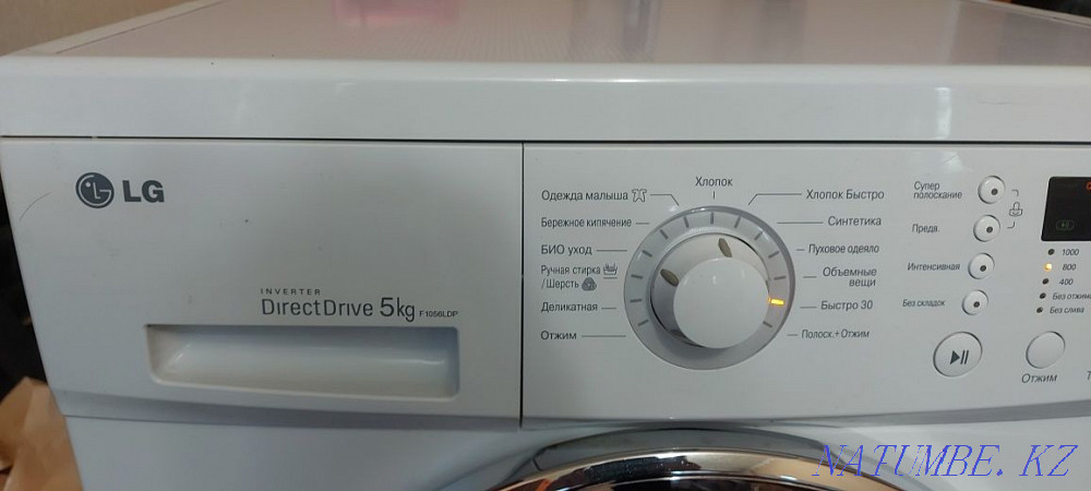LG тікелей жетекті автоматты 5 кг Өте жақсы жағдайда Жеткізу.  Қарағанды - изображение 7