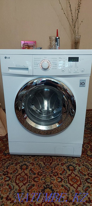 LG тікелей жетекті автоматты 5 кг Өте жақсы жағдайда Жеткізу.  Қарағанды - изображение 2