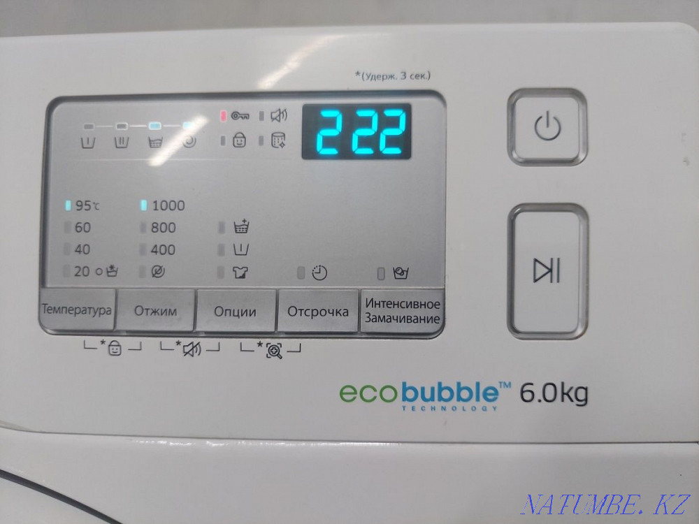 Samsung eco bubble 6 kg 1000 rpm Almaty - photo 3
