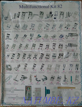 82 presser feet sets for sewing machine Brother Singer Janome overlockers Astana - photo 1