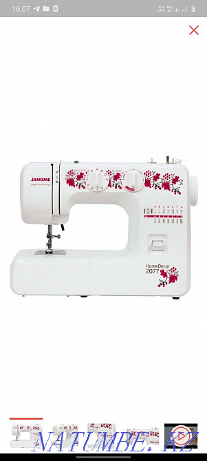 Швейная машинка Janome Home Decor 2077 Алматы - изображение 2