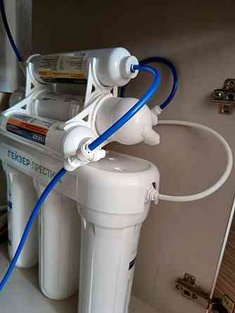 Установка фильтра очистки воды Гейзер, замена фильтра, аккуратно и кач 